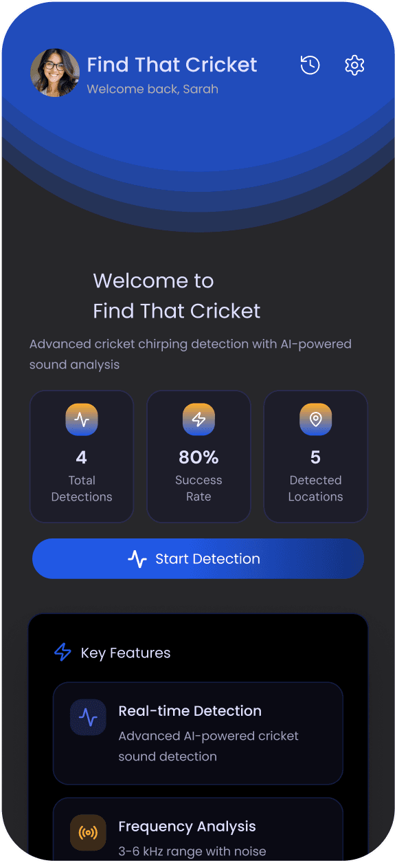 FIND THAT CRICKET APP screen 1